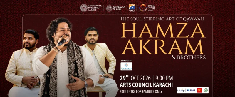 Cover image for Qawwali night with Hamza Akram Qawwal & Brothers