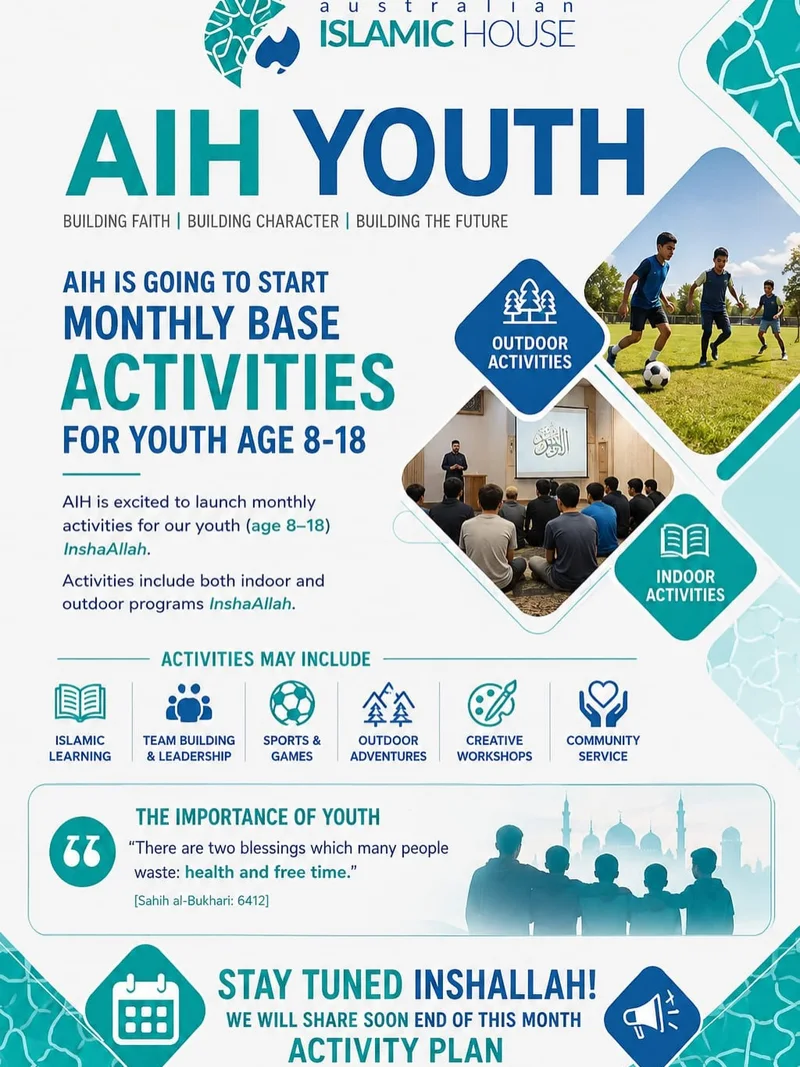 Cover image for AIH Monthly Base Activities for Youth