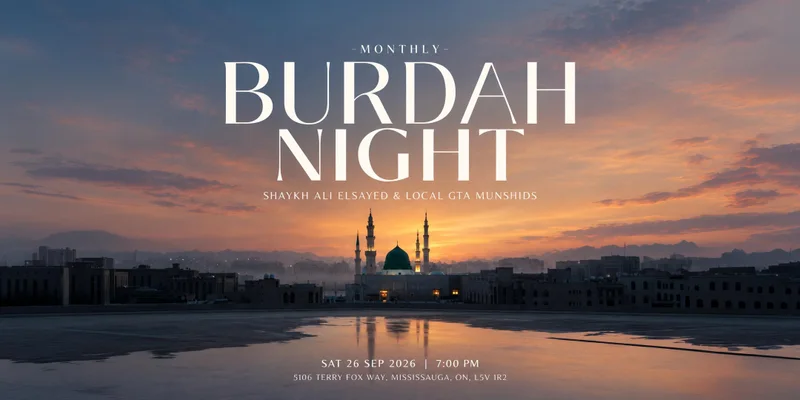 Cover image for Monthly Burdah Night - Mississauga, ON