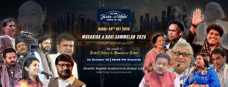 Cover image for Jashn-e-Urdu Dubai Grand Mushaira 2026