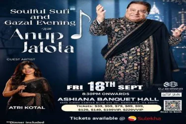 Cover image for Soulful Sufi & Ghazal Evening With Anup Jalota In Ga