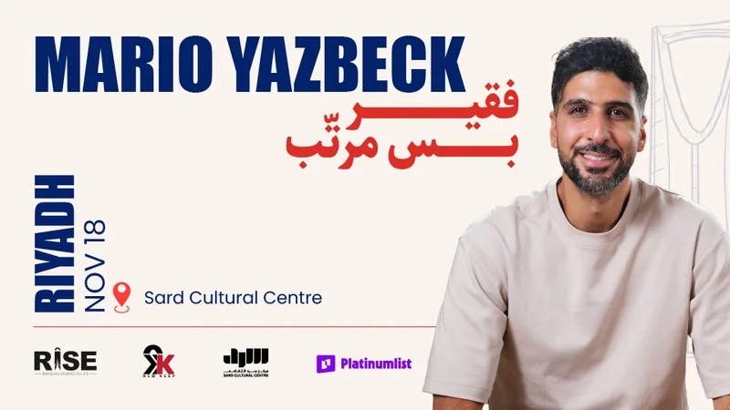 Cover image for Comedy Show by Mario Yazbeck in Riyadh