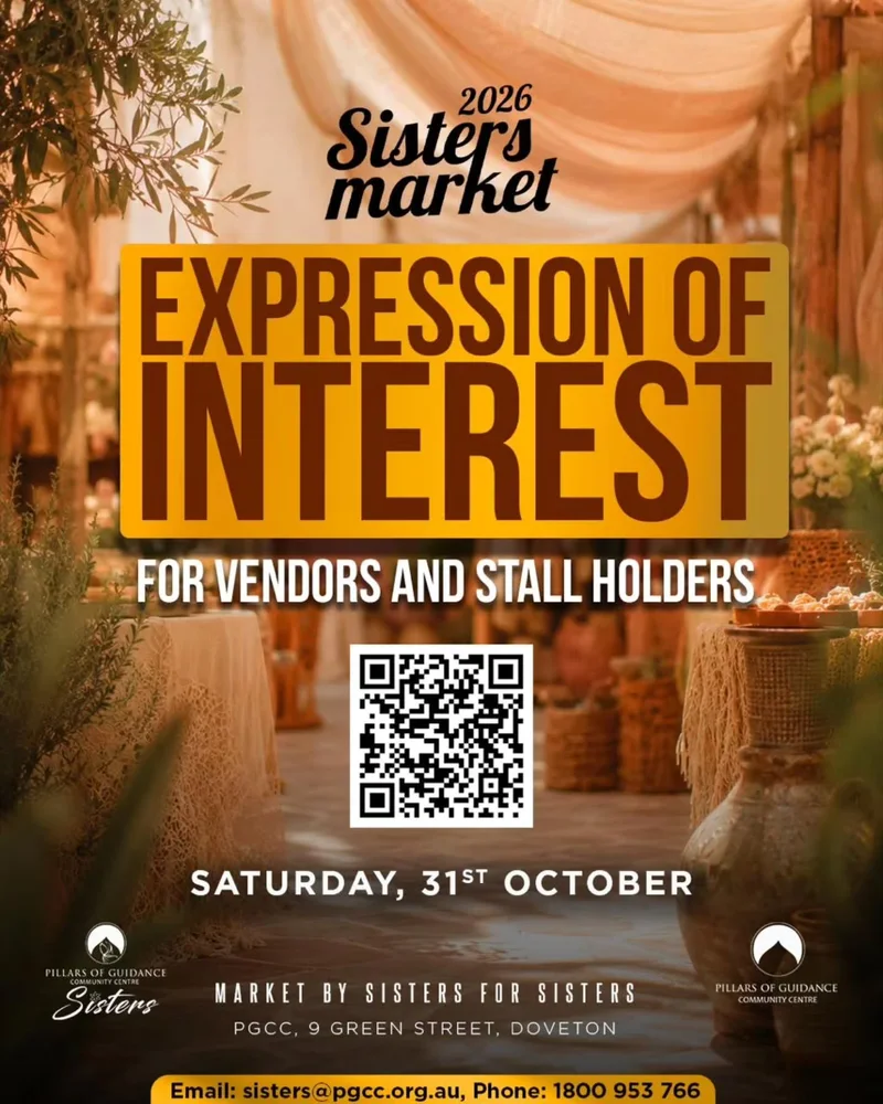 Cover image for Sisters Market - Expression of Interest for Vendors and Stall Holders