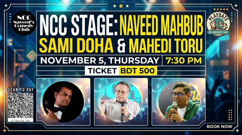Cover image for NCC STAGE: Live Stand-Up Comedy at Playdate!