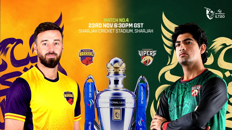Cover image for Sharjah Warriorz vs Desert Vipers