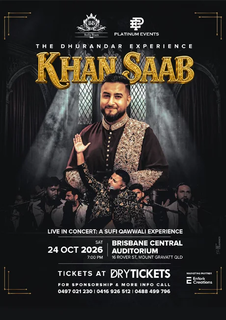 Cover image for KHAN SAAB - Live In Concert Brisbane 2026