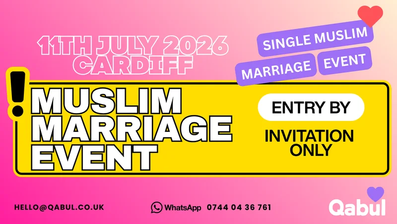 Cover image for Cardiff  - MUSLIM MARRIAGE EVENT | 1-to-1 Single Meetup | INVITE ONLY