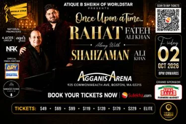 Cover image for Once Upon A Time With Rahat Fateh Ali Khan & Shahzaman Ali Khan In Boston