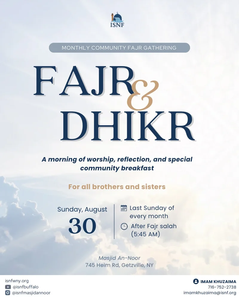 Cover image for Monthly Community Fajr Gathering