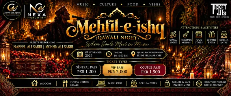 Cover image for Mehfil-e-Ishq: Qawwali Night