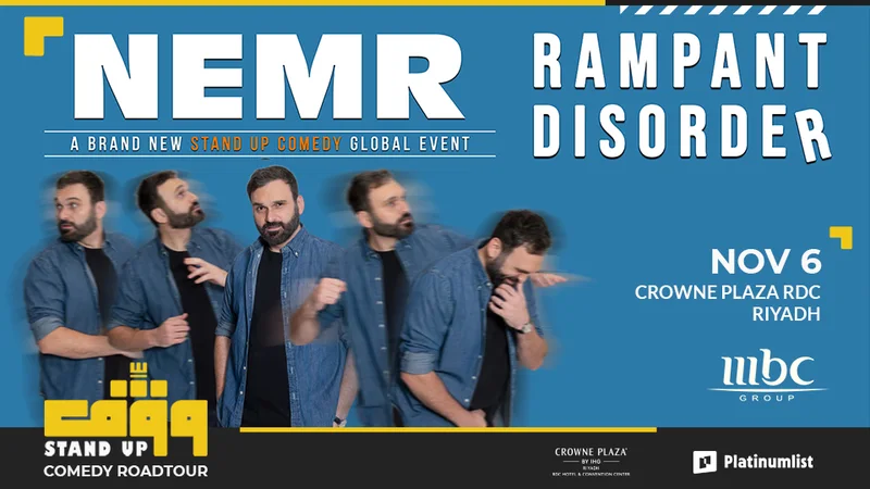 Cover image for Wagef! Nemr Live Comedy Show in Riyadh