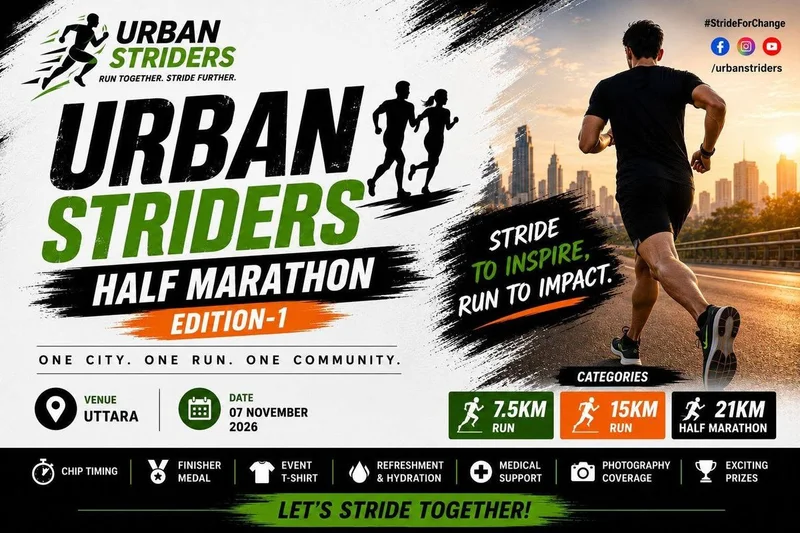 Cover image for URBAN STRIDERS HALF MARATHON (EDITION 1 )