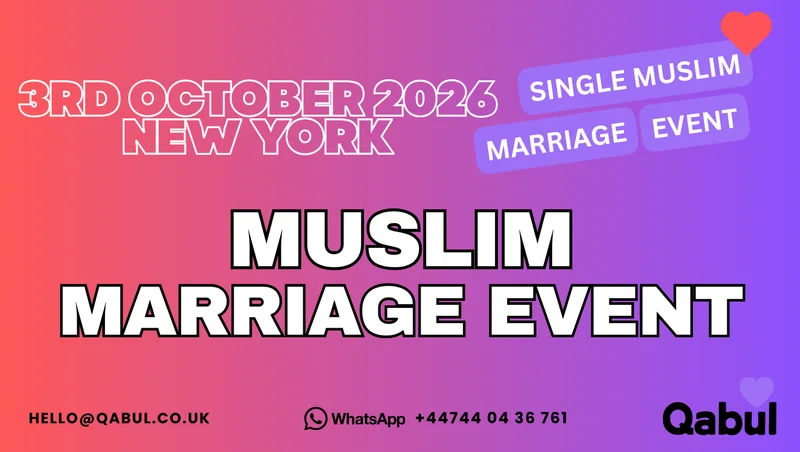 Cover image for NEW YORK's Biggest and Best MUSLIM MARRIAGE EVENT| 500+ SINGLES