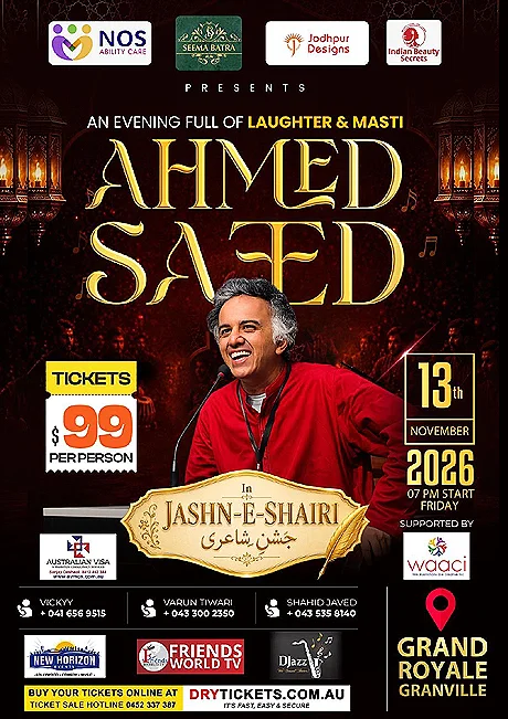 Cover image for Ahmed Saeed - Jashn-E-Shairi - Live In Sydney 2026