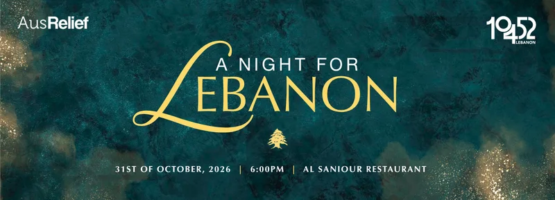 Cover image for A Night For Lebanon | Melbourne